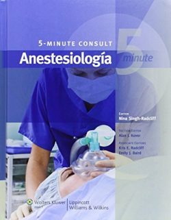 ANESTESIOLOGIA 5 MINUTOS DE CONSULTA